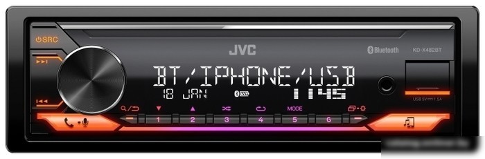 USB-магнитола JVC KD-X482BT