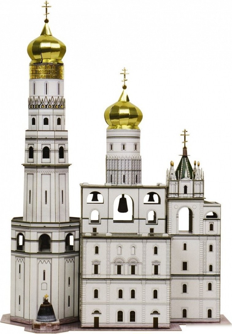 Сборная модель Умная Бумага Колокольня Иван Великий 4627081553353