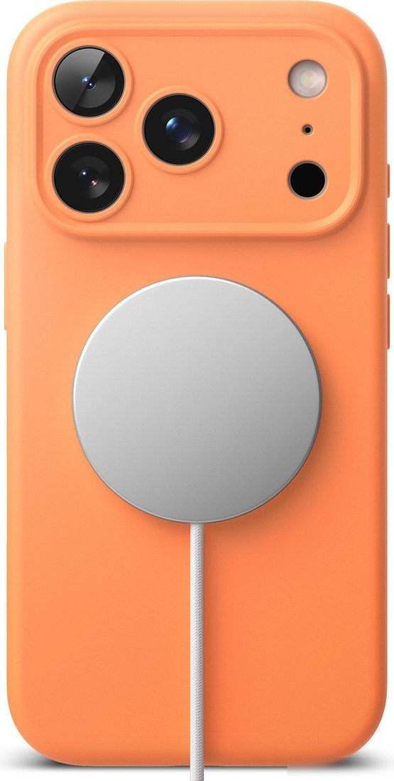 Чехол для телефона Ringke Silicone Magnetic для iPhone 17 Pro Max (Tangerine)