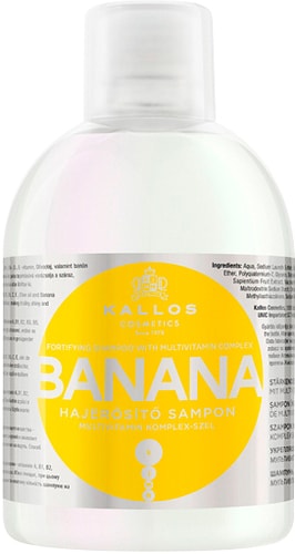 Kallos Cosmetics Шампунь банановый для поврежденных волос 1000 мл