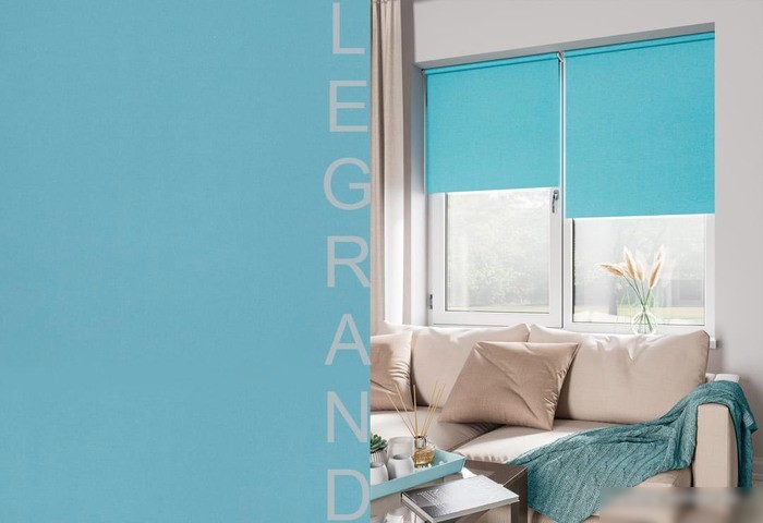 Рулонные шторы Legrand Блэкаут 120x175 (бирюза)