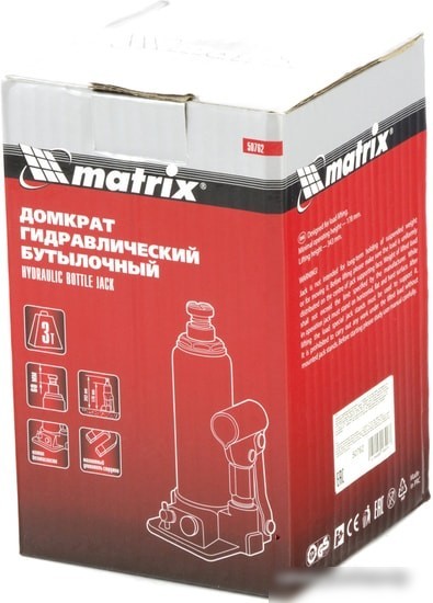Бутылочный домкрат Matrix 50762 2т