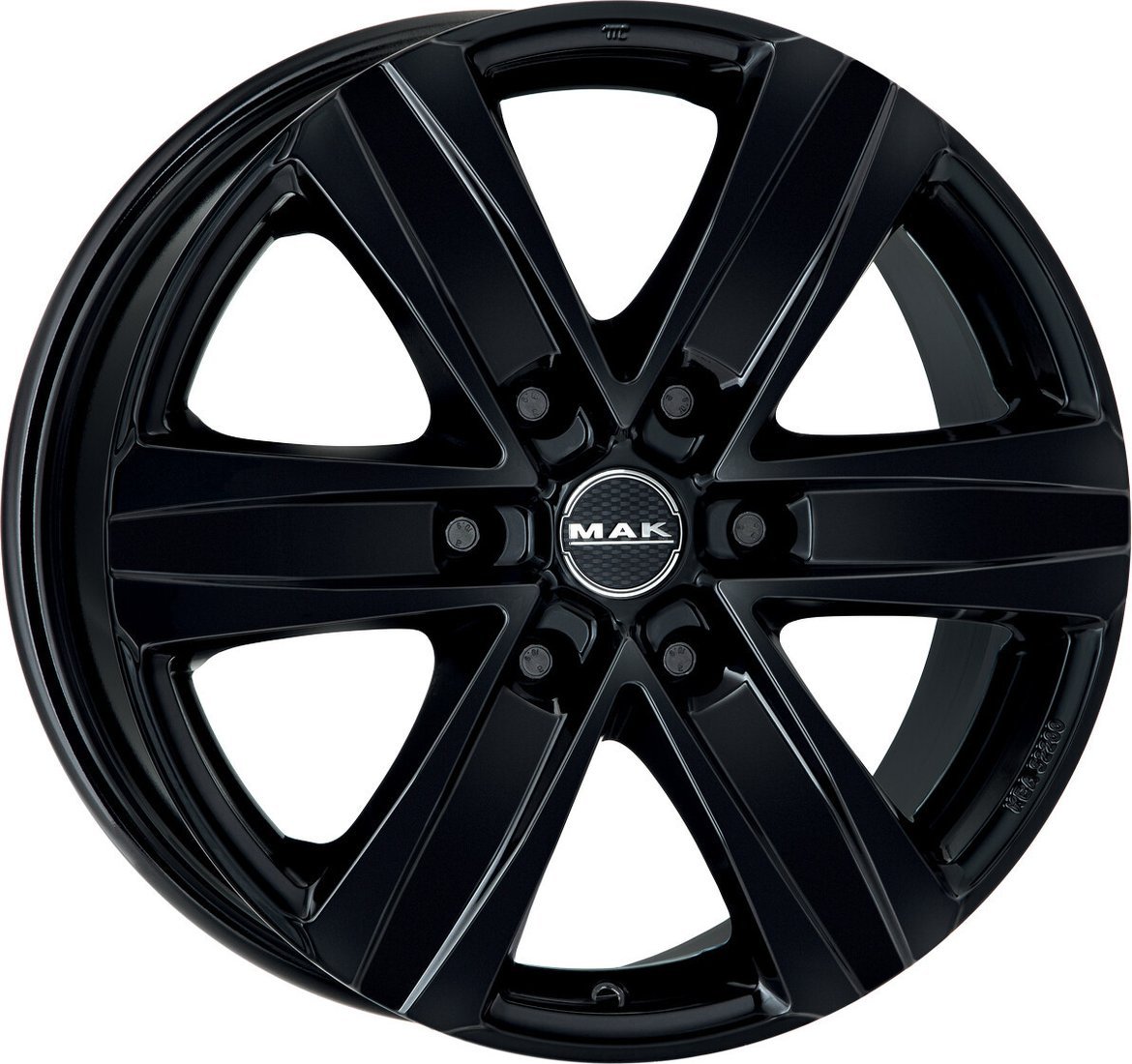 Литые диски MAK Stone 6 18x8" 6x130мм DIA 84.1мм ET 53мм Gloss Black