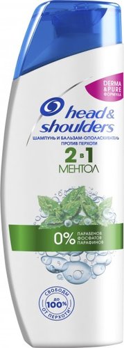 Шампунь Head & Shoulders Шампунь против перхоти Ментол 2 в 1 200 мл