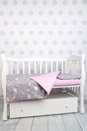 Постельное белье Amarobaby Baby Boom КПБ-3 Мечта (серый)
