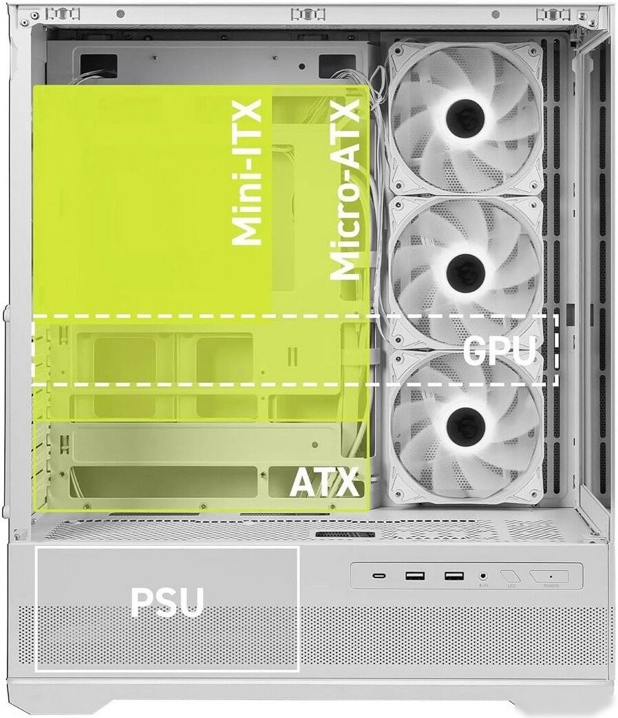 Корпус MSI MAG Pano 110R PZ (белый)
