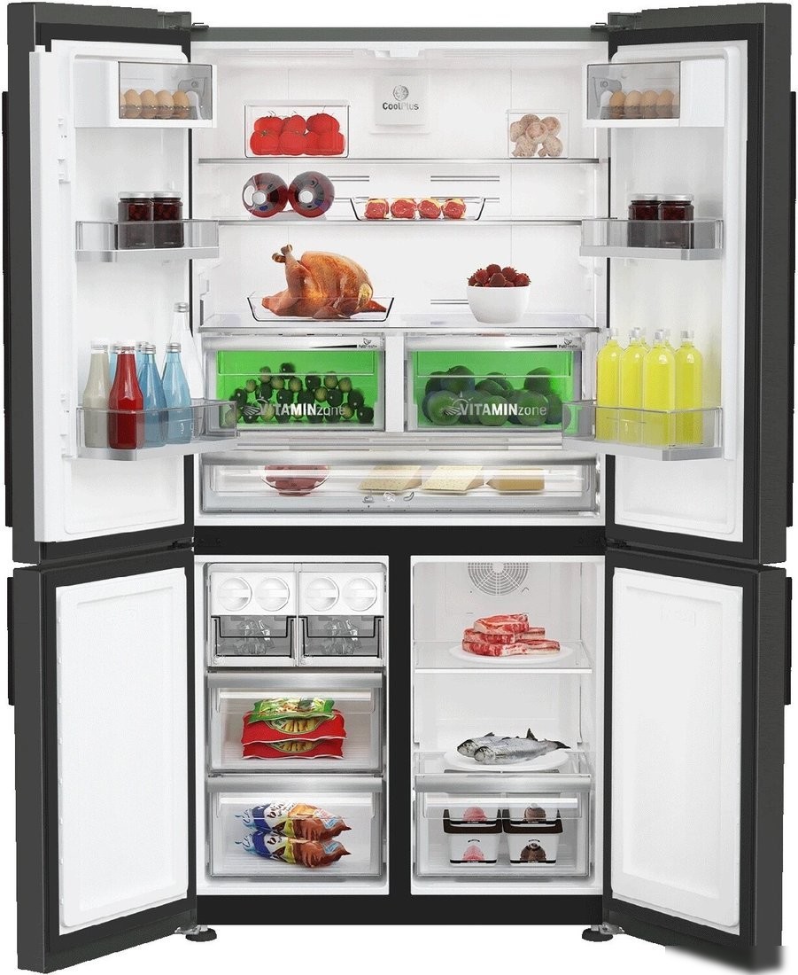 Четырёхдверный холодильник Grundig GQN20130LXBR