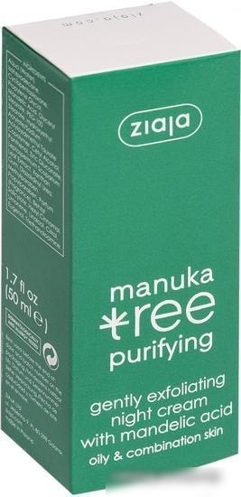 Ziaja Крем Manuka Tree ночной мягко отшел. с миндальной кислотой 50 мл