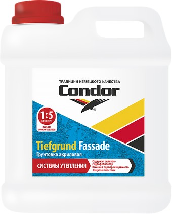Акриловая грунтовка Condor Tiefgrund Fassade (5 кг)