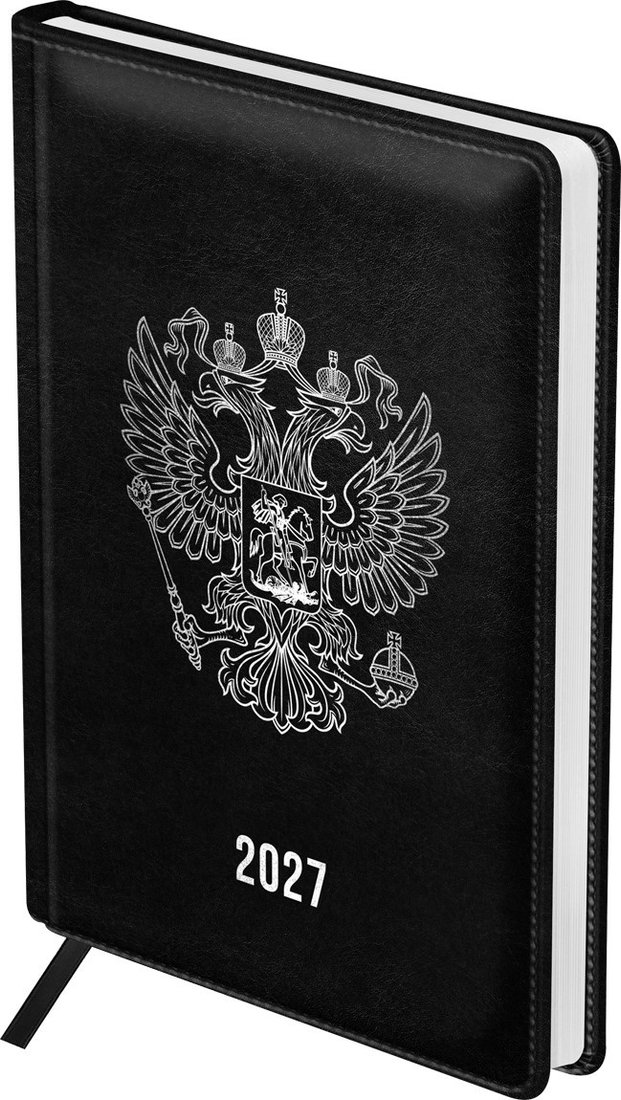 Ежедневник BG Орел 2027г DdА4_68196 (176л, черный)