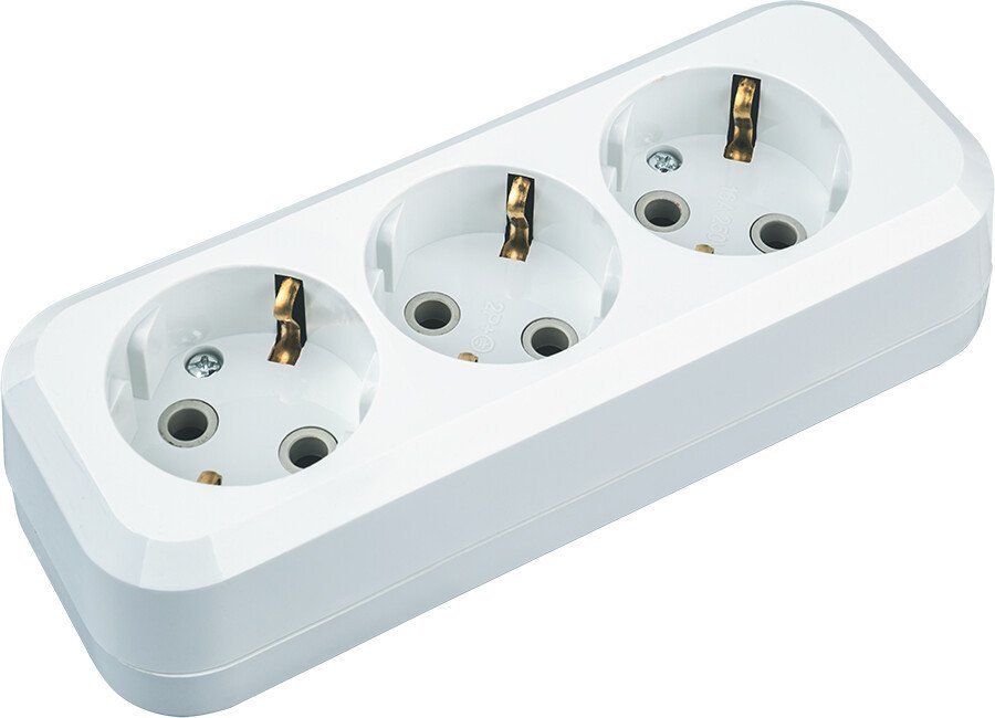 Колодка удлинителя Navigator NCA-BL01-03-E-WH