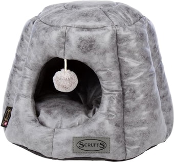 Лежак Scruffs Knightsbridge Cat Igloo 661501 (серый)
