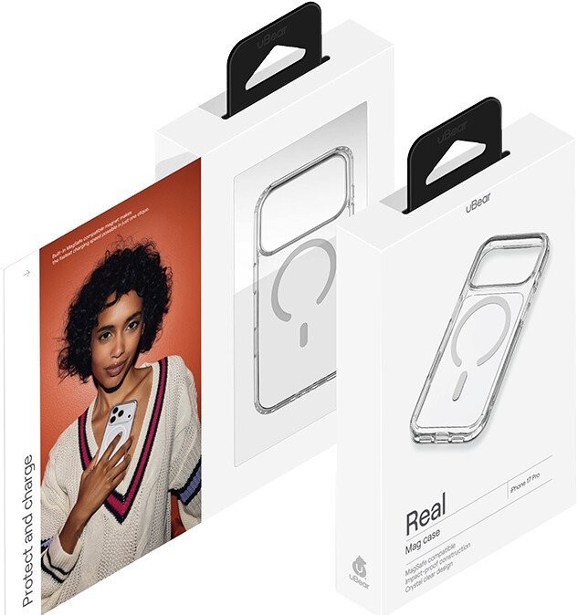 Чехол для телефона uBear Real Mag Case для iPhone 17 Pro Max (прозрачный)