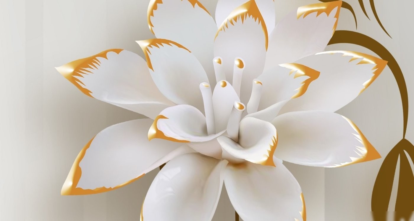Фотообои ФабрикаФресок 3D Абстракция. Бабочки Цветы и Туннель 1044270 (400x270)
