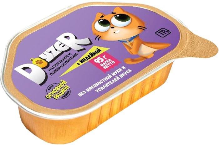 Консервированный корм для кошек Doyzer с индейкой 95 г