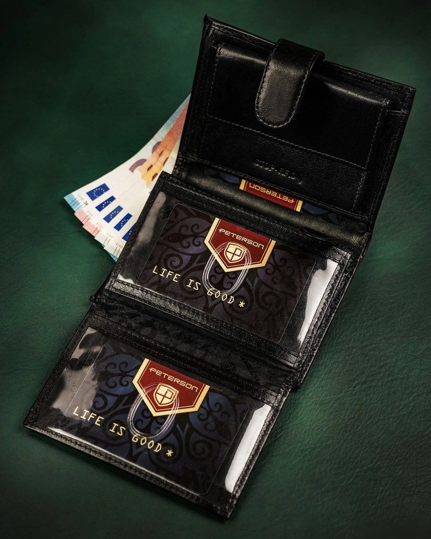 Портмоне Peterson PTN 348Z-P (черный)