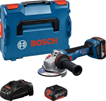 Угловая шлифмашина Bosch GWS 18V-11 S Professional 06019N4002 (с 2-мя АКБ, кейс)