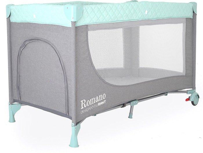 Манеж-кровать Rant Romano RP100 (grey/green)