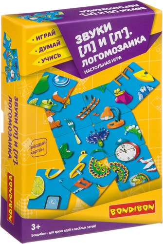 Мозаика/пазл Bondibon Логомозаика. Звуки [Л] и [Л'] ВВ3917