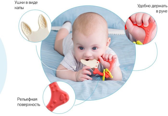 Сортер Roxy Kids Bunny Teether RBT-001R (коралловый)