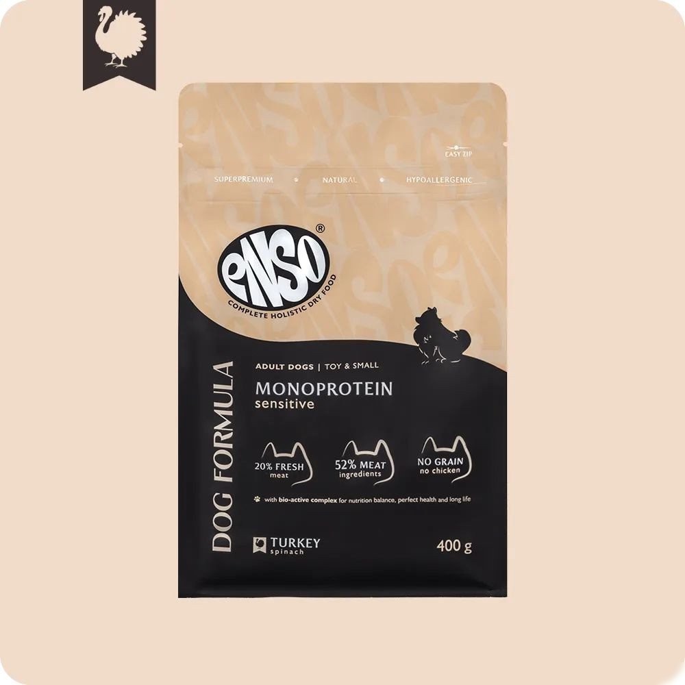 Сухой корм для собак Enso DF Monoprotein индейка шпинат 020/251277 400 г