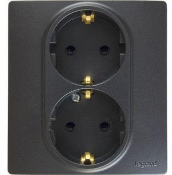Розетка Legrand Etika 672633 (антрацит)