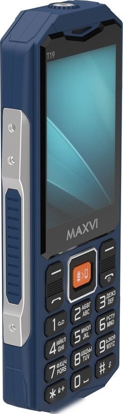 Кнопочный телефон Maxvi T19 (синий)