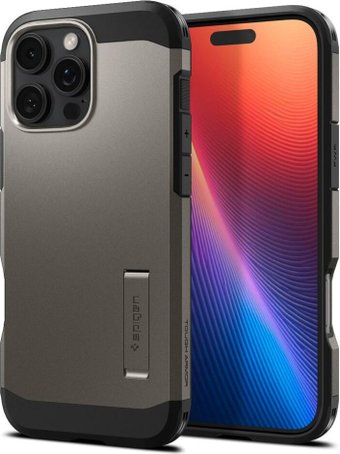 Чехол для телефона Spigen Tough Armor Mag Magsafe для iPhone 16 Pro Gunmetal