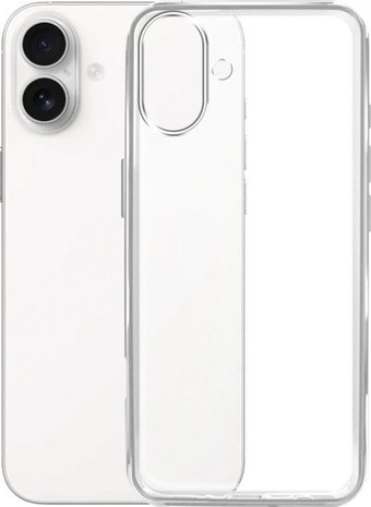 Чехол для телефона BoraSCO Silicone Case для Apple iPhone 16 Plus 73522 (прозрачный)