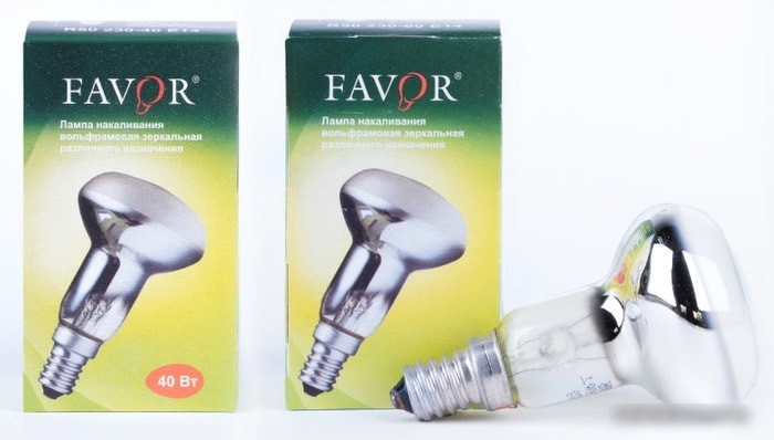 Лампа накаливания Favor R63 E27 60 Вт 8105011