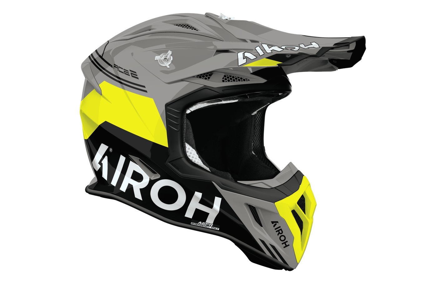 Мотошлем Airoh Aviator Ace 2 Fury AV22F31-XL (XL, желтый глянец)