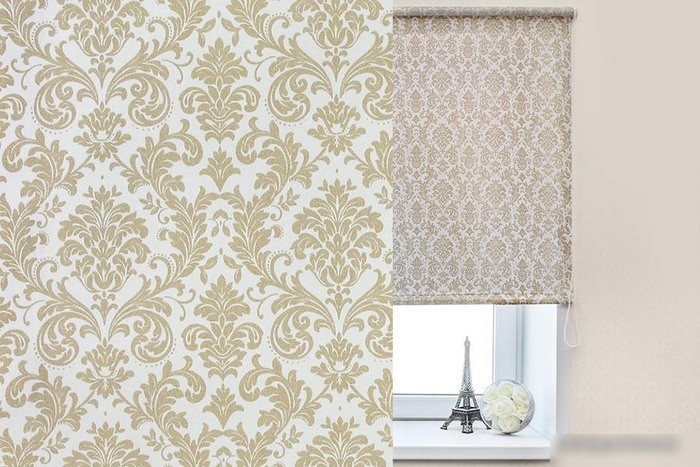 Рулонные шторы Legrand Дамаск 42.5x175 (экрю)