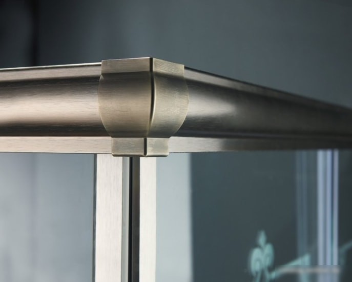 Душевой уголок Cezares Giubileo-R-2-90-Scorrevole-CP-Br