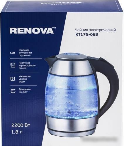 Электрический чайник Renova KT17G-06B