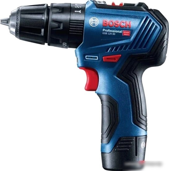 Дрель-шуруповерт Bosch GSB 12V-30 Professional 06019G9100 (с 2-мя АКБ, кейс)