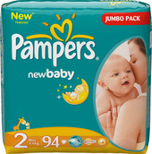 Подгузники Pampers New Baby 2 Mini Jumbo Pack (94 шт)