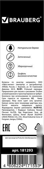 Набор художественных карандашей BRAUBERG Art Classic 181293 (12 шт)