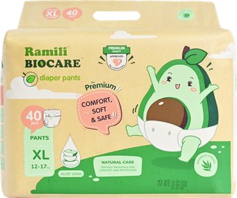 Трусики-подгузники Ramili Biocare X-Large XLP40 (XL, 40 шт)