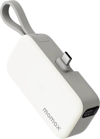 Внешний аккумулятор Momax 1-Power Mini 3-in-1 USB-C IP130 5000mAh (белый)