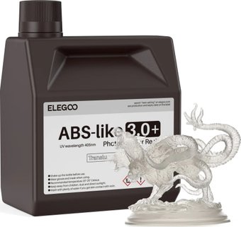 Фотополимер Elegoo ABSlike V3.0+ 2кг (полупрозрачный)