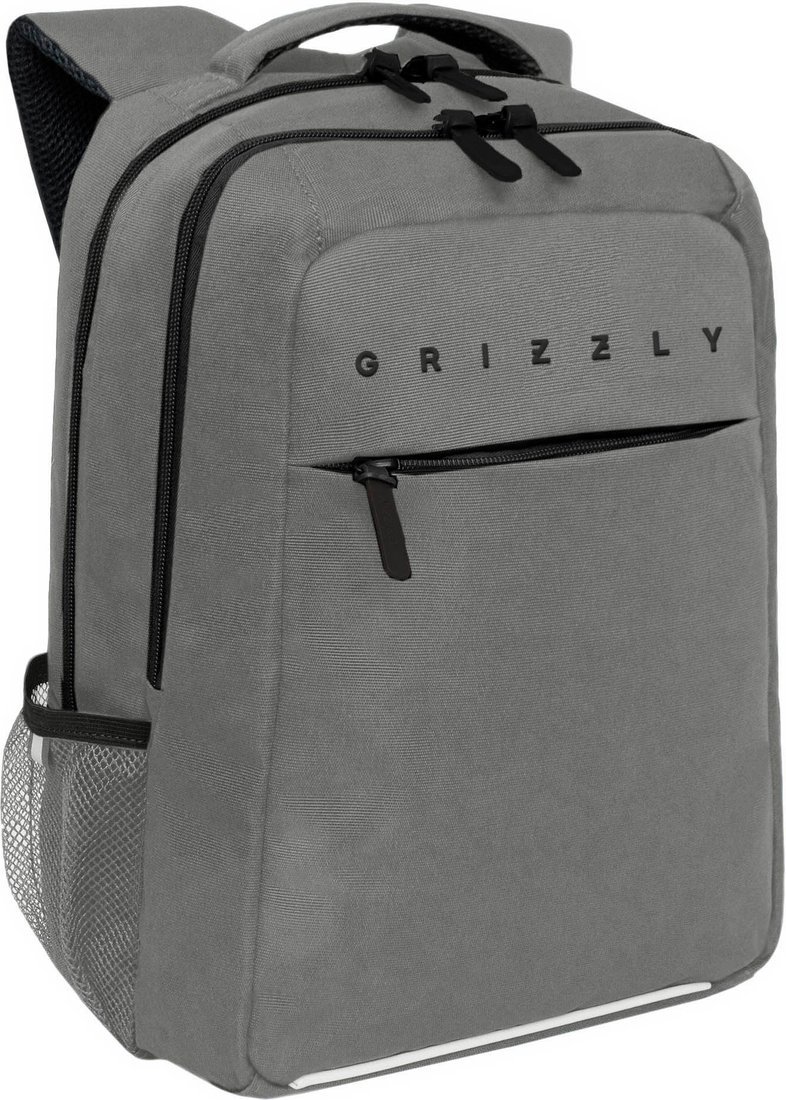 Школьный рюкзак Grizzly RB-556-1 (серый)