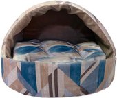 Домик Homepet №1 82806 (38x35x27см, бежевый/голубой)
