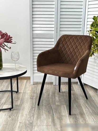 Стул с подлокотниками M-City Brandy 629M05175 (505-11 кофе/черный)
