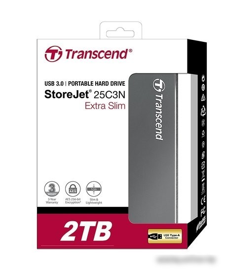 Внешний накопитель Transcend StoreJet 25C3 2TB [TS2TSJ25C3N]