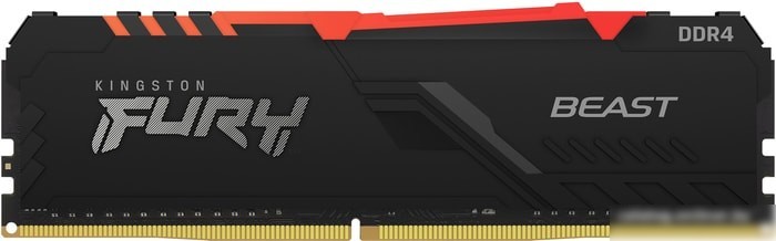 Оперативная память Kingston FURY Beast RGB 16GB DDR4 PC4-28800 KF436C18BBA/16