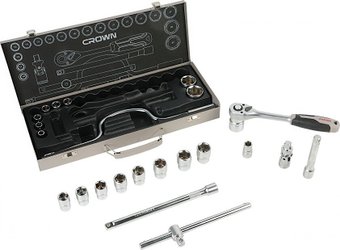 Набор трещотка с головками Crown CPHSW-XA24