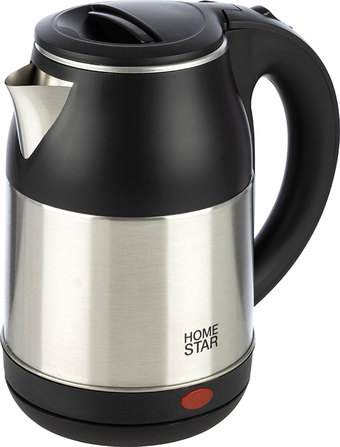 Электрический чайник HomeStar HS-1034 (стальной/черный)
