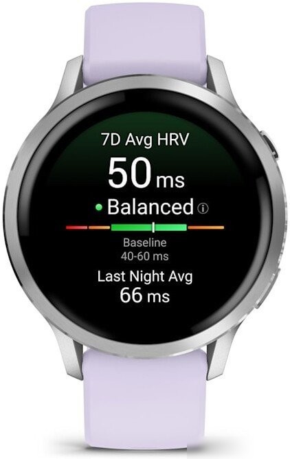 Умные часы Garmin Venu 4 41 мм (серебристый/сиреневый)