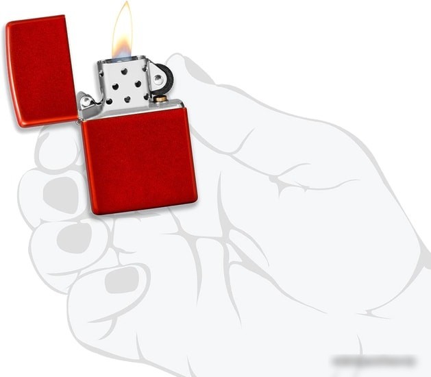 Зажигалка Zippo Classic Metallic Red 49475