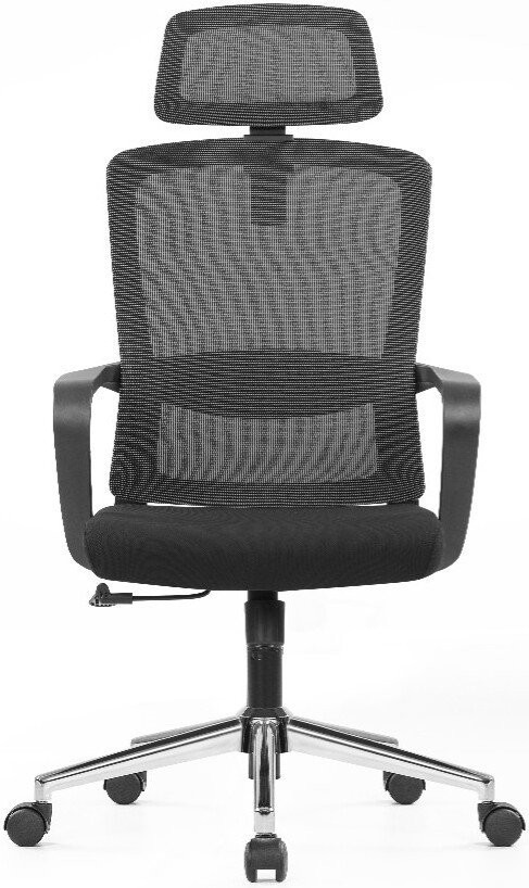 Офисное кресло SitZone U-060A (сетка/ткань, черный, крестовина хром)